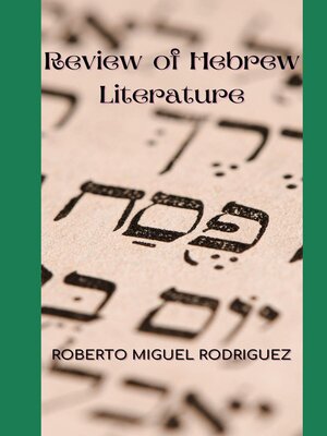 cover image of Review of Hebrew Literature